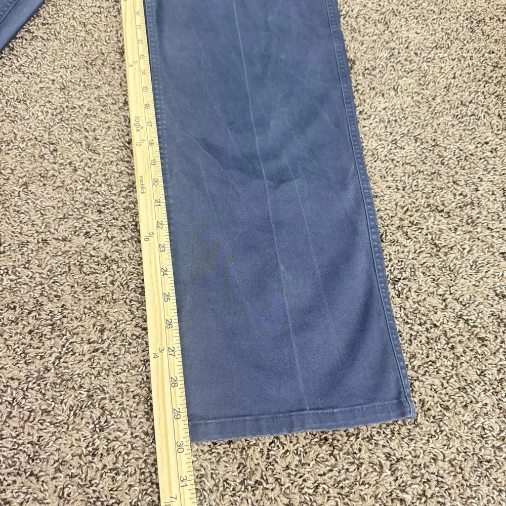 NEWROWM Pants Men 40x32 Navy Blue Stretch‎ Cotton Flat Front Office Casual